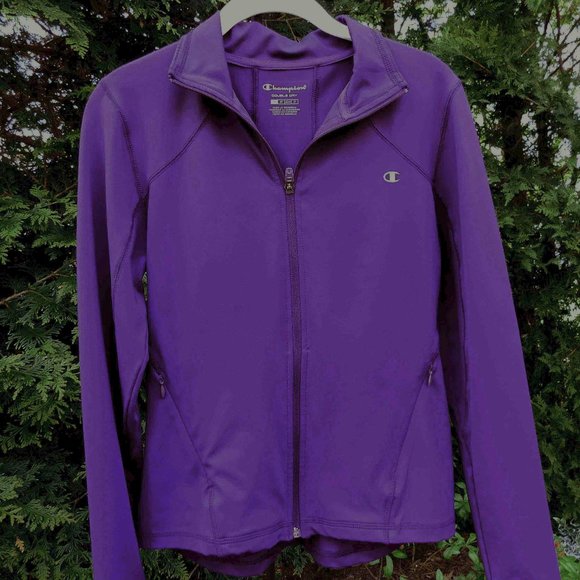 Champion Deep Purple Double Dry Zip-Front Jacket - Picture 1 of 2